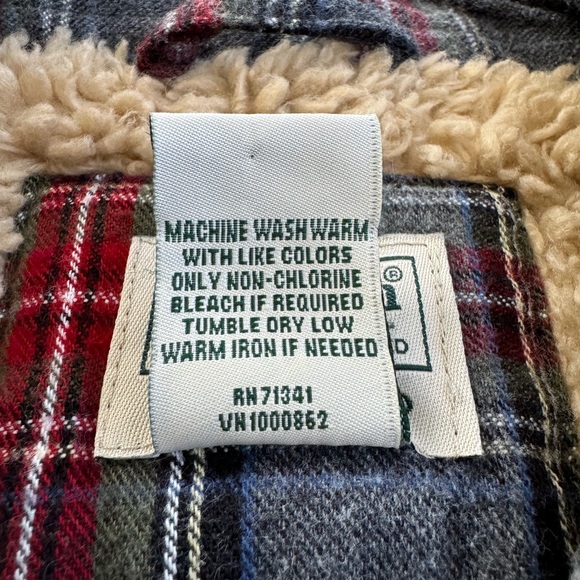 Faux Shearling Lined Scotch Plaid Slightly Fitted Shirt NWOT - Picture 5 of 5